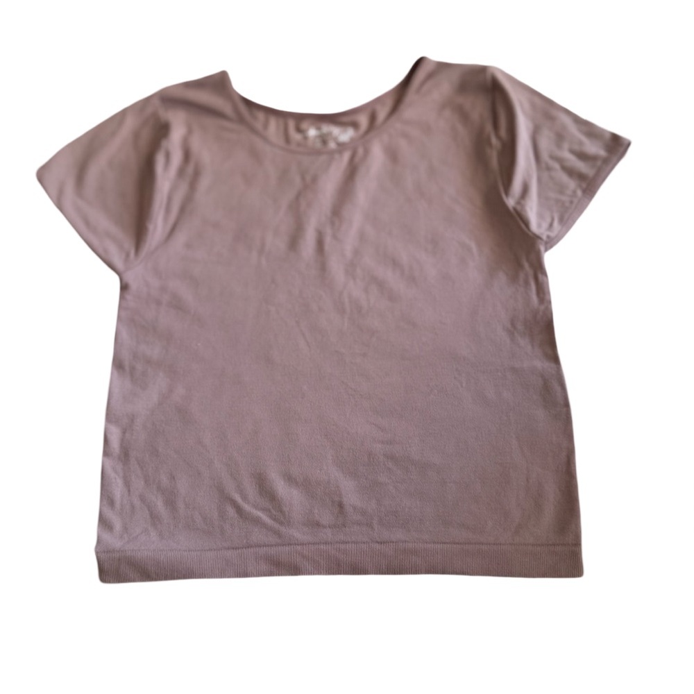 Free People Light Brown Short Sleeve Top